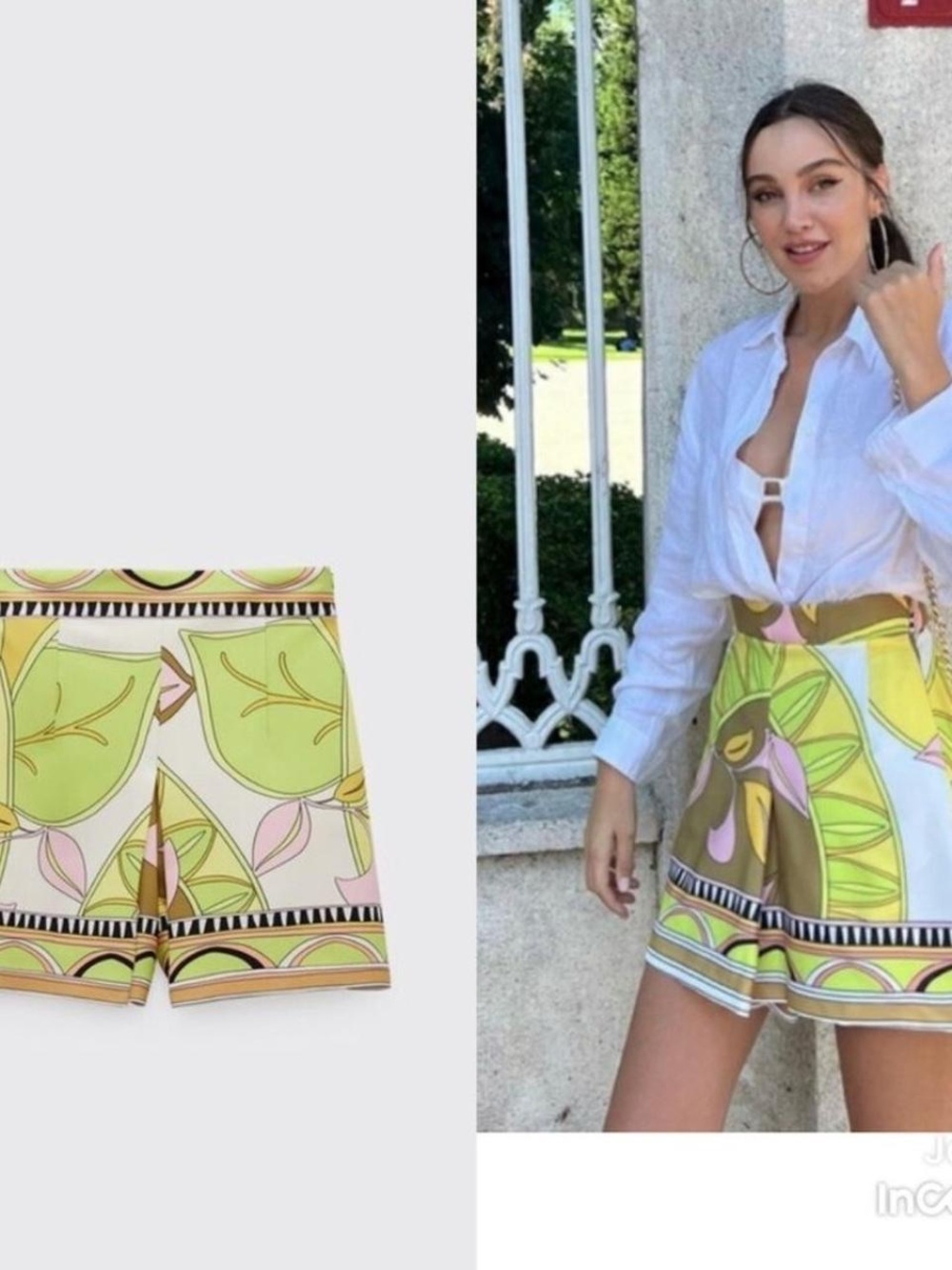 Zara Bermuda style Shorts Size Small - Picture 5 of 6